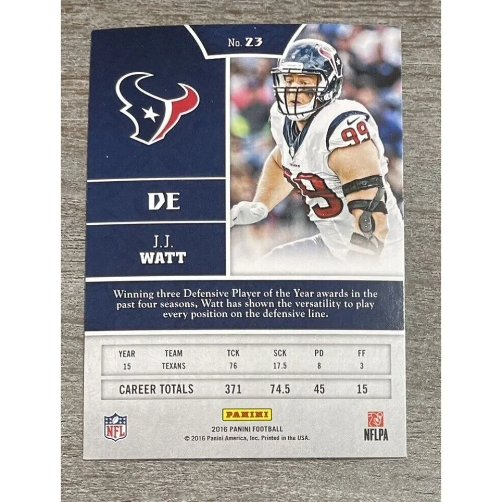 J.J. Watt 2016 Panini Football Texans #23  *H938*